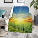 Sunrise Meadow Print Blanket