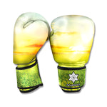Sunrise Meadow Print Boxing Gloves