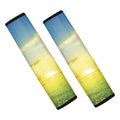Sunrise Meadow Print Car Seat Belt Covers