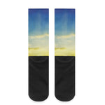 Sunrise Meadow Print Crew Socks