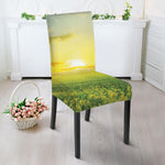 Sunrise Meadow Print Dining Chair Slipcover