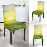 Sunrise Meadow Print Dining Chair Slipcover