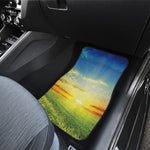 Sunrise Meadow Print Front Car Floor Mats