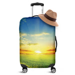 Sunrise Meadow Print Luggage Cover
