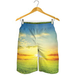 Sunrise Meadow Print Men's Shorts