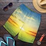 Sunrise Meadow Print Men's Shorts
