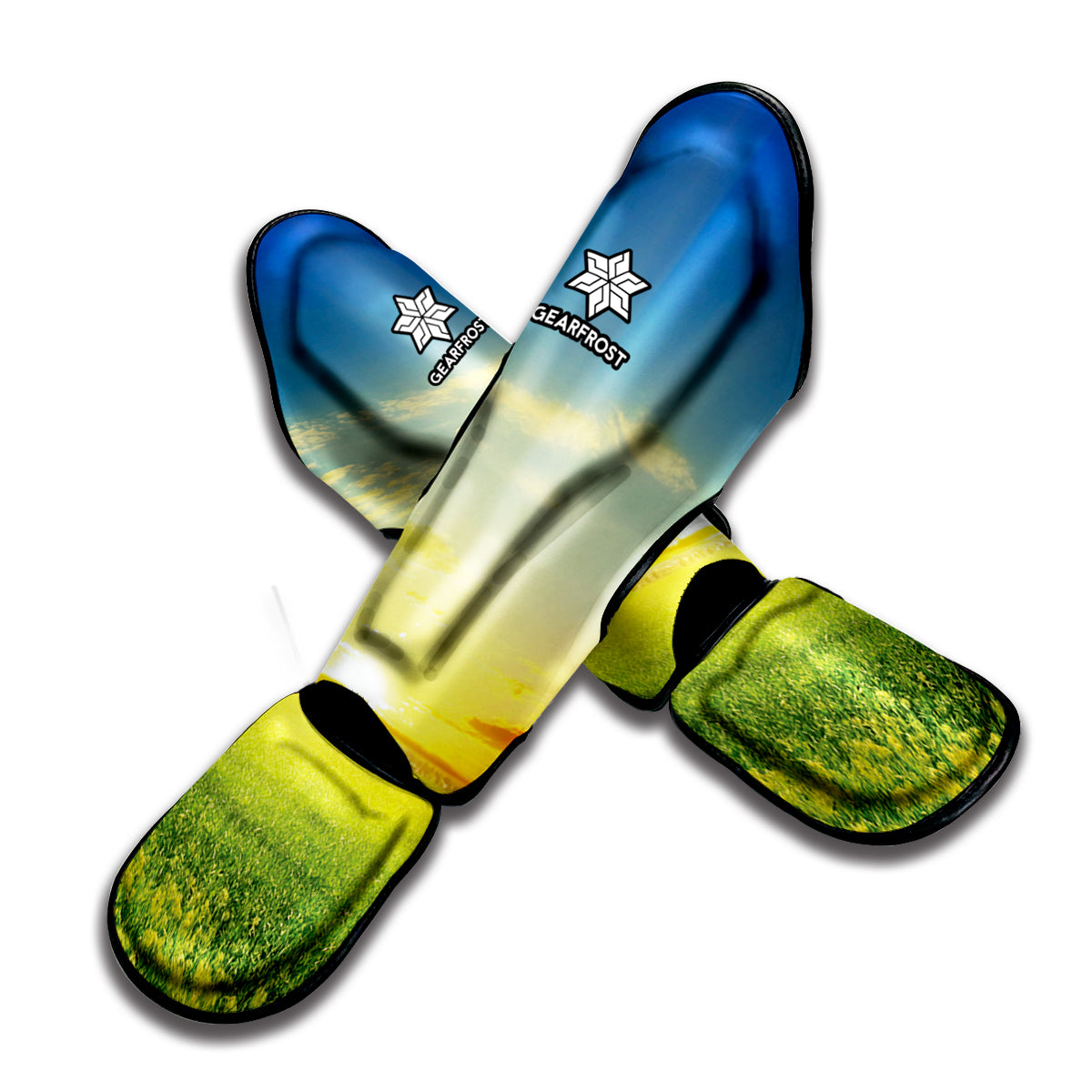 Sunrise Meadow Print Muay Thai Shin Guard