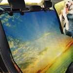 Sunrise Meadow Print Pet Car Back Seat Cover