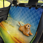 Sunrise Meadow Print Pet Car Back Seat Cover