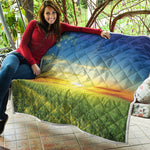Sunrise Meadow Print Quilt
