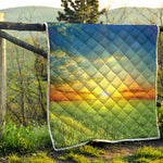 Sunrise Meadow Print Quilt