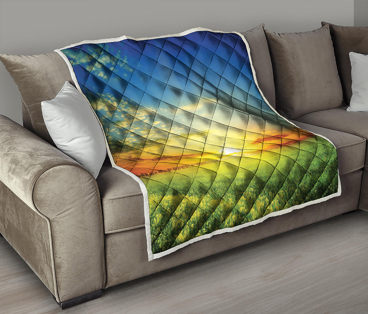 Sunrise Meadow Print Quilt