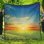 Sunrise Meadow Print Quilt
