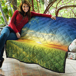 Sunrise Meadow Print Quilt