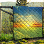 Sunrise Meadow Print Quilt