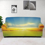 Sunrise Meadow Print Sofa Cover