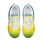 Sunrise Meadow Print White Sneakers