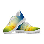 Sunrise Meadow Print White Sneakers