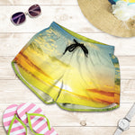 Sunrise Meadow Print Women's Shorts