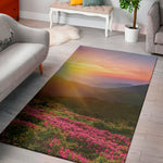 Sunrise Mountain Print Area Rug