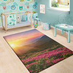 Sunrise Mountain Print Area Rug