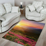 Sunrise Mountain Print Area Rug