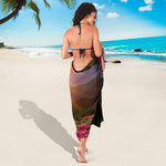Sunrise Mountain Print Beach Sarong Wrap