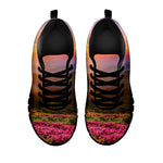 Sunrise Mountain Print Black Sneakers