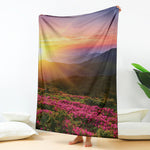 Sunrise Mountain Print Blanket