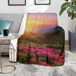 Sunrise Mountain Print Blanket