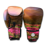 Sunrise Mountain Print Boxing Gloves