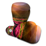 Sunrise Mountain Print Boxing Gloves