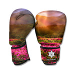 Sunrise Mountain Print Boxing Gloves