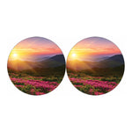Sunrise Mountain Print Car Coasters