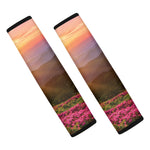 Sunrise Mountain Print Car Seat Belt Covers
