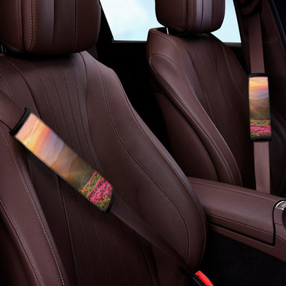 Sunrise Mountain Print Car Seat Belt Covers