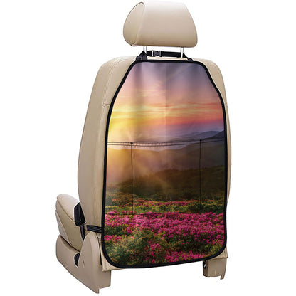 Sunrise Mountain Print Car Seat Organizers