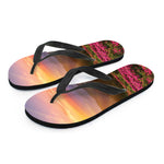 Sunrise Mountain Print Flip Flops