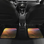 Sunrise Mountain Print Front and Back Car Floor Mats