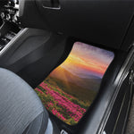 Sunrise Mountain Print Front and Back Car Floor Mats