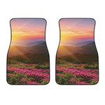 Sunrise Mountain Print Front Car Floor Mats