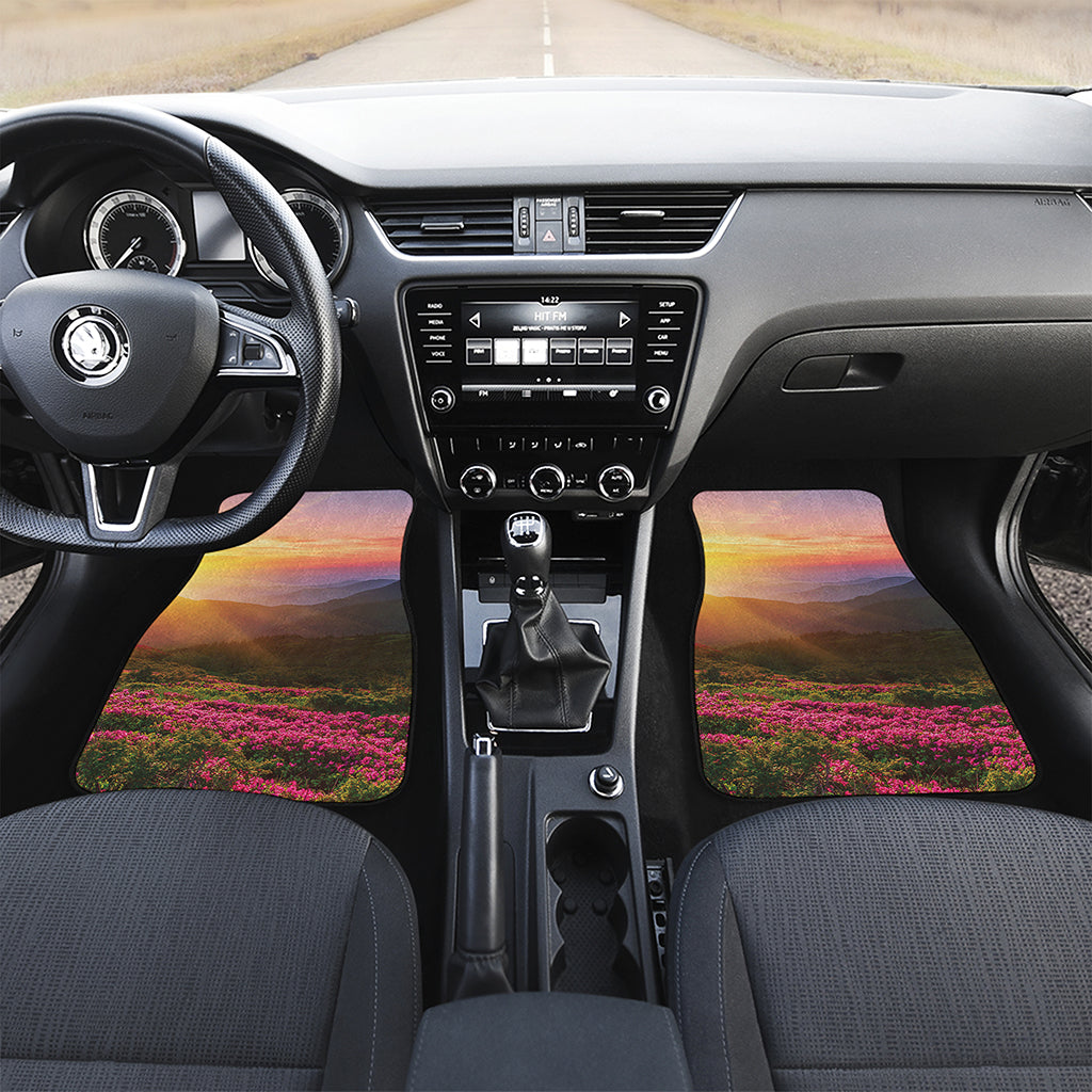 Sunrise Mountain Print Front Car Floor Mats
