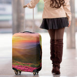 Sunrise Mountain Print Luggage Cover
