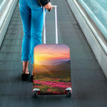 Sunrise Mountain Print Luggage Cover