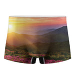 Sunrise Mountain Print Men's Boxer Briefs