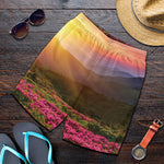 Sunrise Mountain Print Men's Shorts