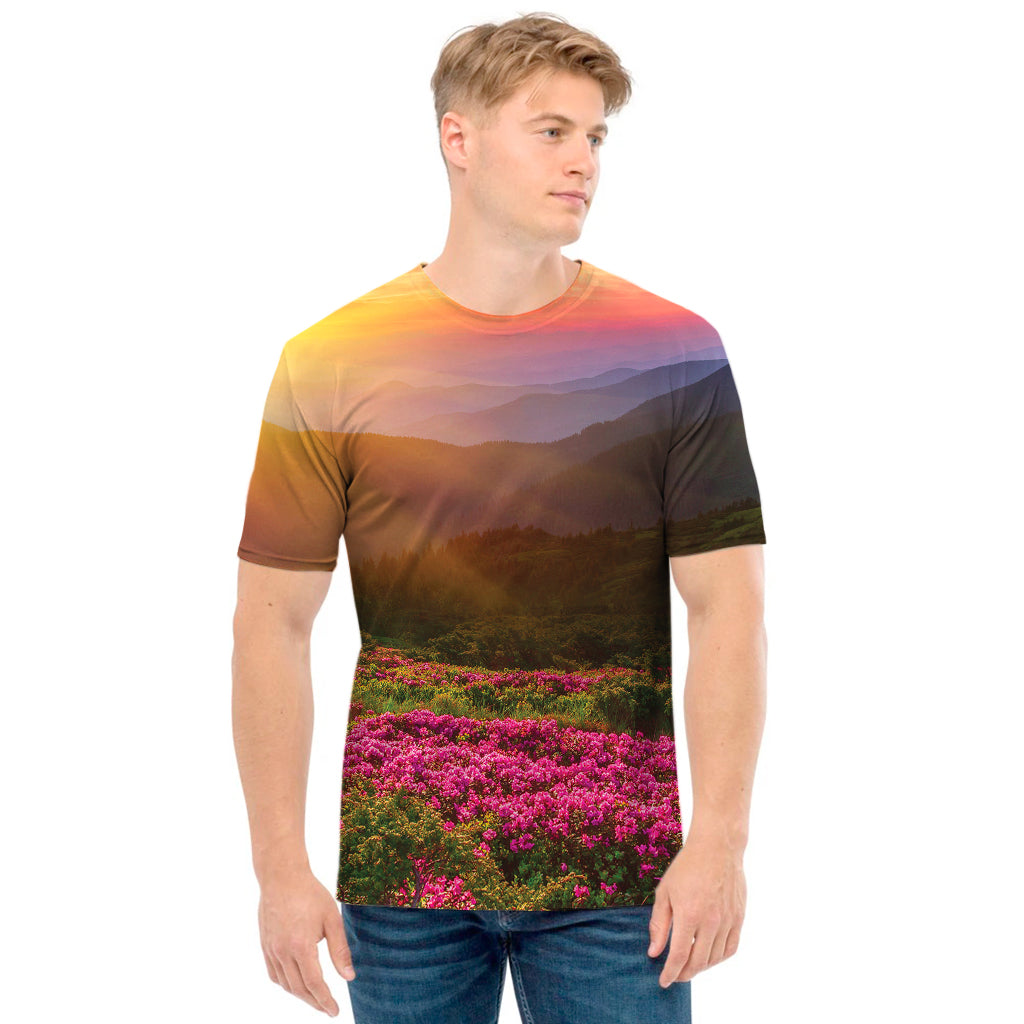 Sunrise Mountain Print Men's T-Shirt