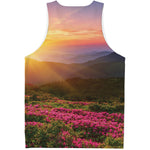 Sunrise Mountain Print Men's Tank Top