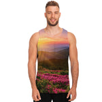 Sunrise Mountain Print Men's Tank Top