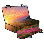 Sunrise Mountain Print Pet Car Back Seat Cover